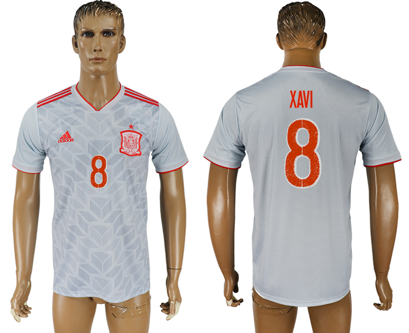 2018 world cup Maillot de foot Spain #8 XAVI